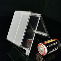 Boîte à clapet en plastique transparente transparente à bon prix Emballage pour batterie en stock