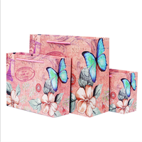 Sac cadeau en papier écologique papillon, 1 pièce, oiseau, fleur, promotion de mariage, sac en tissu