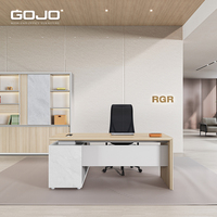 Bureau de direction de luxe moderne en bois, nouveau design, vente en gros directe d'usine