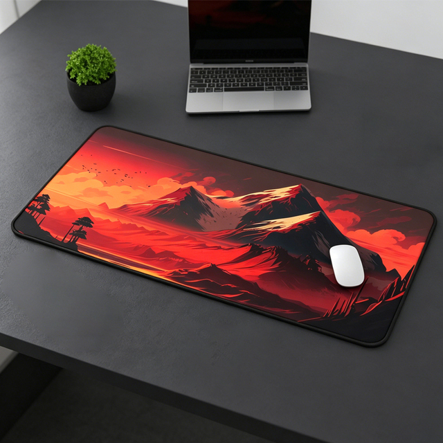 Customizable XXL Rubber Gaming Mousepad Waterproof Polyester Fabric Desk Mat with Custom Logo Sublimation Mouse Pads