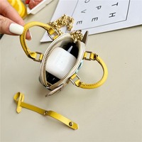 Casing & Kantong Earphone Bluetooth Gajah Mini PVC, Gantungan Tas Wanita, Gantungan Kunci Mobil Kreatif, Liontin Dekoratif, Ramah Penyimpanan