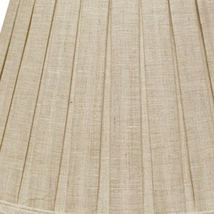 16 \ "crema di lino obliquo paralume scatola pieghettato moderna giapponese asiatico decorazione per la casa per uso interno di bambù tessuto paralume cornici - Product Image 4