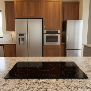 Table de cuisson à induction VEVOR 36'' 9200W 4 brûleurs Écran tactile LED Surface en céramique intégrée Utilisation domestique - Product Image 2