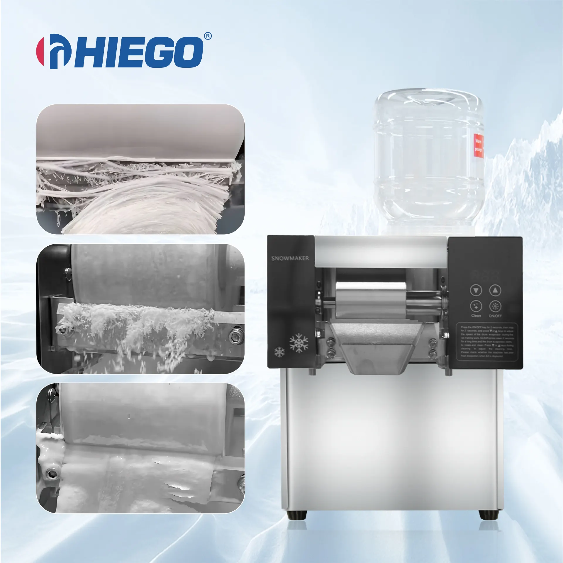 Venta caliente Máquina de afeitar automática de hielo en escamas Fabricación Coreana Bingsu Ice Milk Snow Máquina de afeitar con precio barato