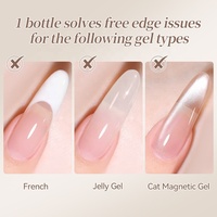 BORN PRETTY Gel Peinture Ombré Nude Naturel Classique Sans Résidu Crème pour Peinture d'Ongles, Estampage et Nail Art Français