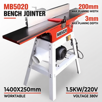 Raboteuse de surface électrique MB5020 pour le travail du bois, idéale pour l'atelier de menuiserie et la fabrication de meubles
