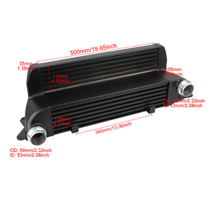 Refroidisseur intermédiaire de Turbo de voiture BWM pour Bwm <span class=keywords><strong>E60</strong></span> E61 <span class=keywords><strong>525D</strong></span> 530D 535D 635D systèmes de radiateur de refroidissement de moteur Diesel remplacement de montage avant - Product Image 2
