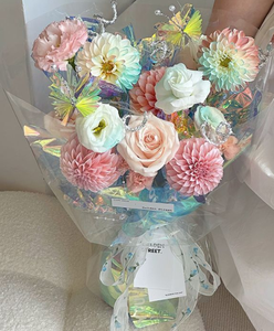 Papel de regalo de flores rosas coloridas al por mayor papel de regalo de ramo de flores impermeable para floristas y suministros para fiestas - Product Image 4