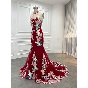 <span class=keywords><strong>Vestidos</strong></span> <span class=keywords><strong>de</strong></span> aniversario <span class=keywords><strong>de</strong></span> <span class=keywords><strong>boda</strong></span> personalizados <span class=keywords><strong>para</strong></span> mujer, Cheongsam vestido <span class=keywords><strong>de</strong></span> <span class=keywords><strong>noche</strong></span> rojo tradicional chino, apliques, <span class=keywords><strong>2022</strong></span> <span class=keywords><strong>de</strong></span> lujo - Product Image 2