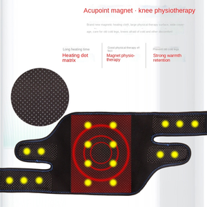 Heiße Therapie <span class=keywords><strong>massage</strong></span> Beheizte Knies tütze Turmalin Selbst erhitzende magnetische Knies chützer Arthritis Schmerz linderung Heizung Knie wickels tütze - Product Image 4