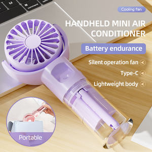 Ventilateur de pulvérisation F4 <span class=keywords><strong>Mini</strong></span> ventilateur de pulvérisation rechargeable avec lanière Ventilateur portable avec pulvérisation d'eau <span class=keywords><strong>Accessoires</strong></span> informatiques - Product Image 2