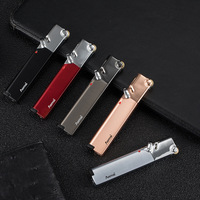 AM365 Design Moderne Fixe Feu et Coupe-Vent Jet Flamme Briquet Gonflable en Métal pour Cadeaux d'Affaires Vente en Gros