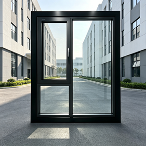 Fenêtre à battant en aluminium Deioux pour projets commerciaux, double vitrage Low-E, rupture de pont thermique, économie d'énergie, fourniture OEM ODM - Product Image 1