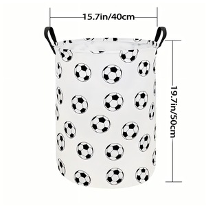 Clothing Organizer Round Foldable Non-Woven Fabric Laundry Hamper For Bathroom Storage Bucket Extra <b>Large</b> Capacity - Product Image 2