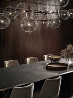 Luminaire suspendu moderne en verre globe pour projet de villa Australie Nouvelle-Zélande