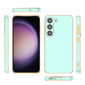 Màu Sắc In Phim Hoạt Hình Thỏ 6D Mạ TPU Điện Thoại Di Động Trường Hợp Mềm Linh Hoạt Cover Quay Lại Đối Với Samsung Galaxy S23 S22 S21 S20 Siêu - Product Image 2