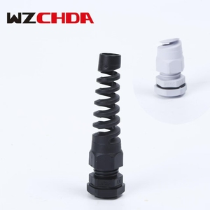 Ip68 M16 Industriële Nylon Flex Kabel Klier Connector Laag/Hoogspanning Waterdichte Spiraal Trekhuls Beschermer Borgmoer Rubber - Product Image 3