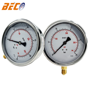 25Bar/360Psi Glycerin Liquid Filled Pressure <strong>Gauge</strong> for Air Pump <strong>Test</strong> Water Pressure Purifier - Product Image 1
