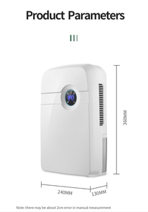 Deshumidificador eléctrico con pantalla LCD portátil, temporizador de Control remoto silencioso, tanque de agua extraíble, absorbente de humedad para 25 casas rodantes - Product Image 6