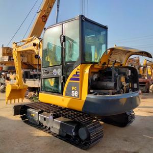 Mini-excavatrice Komatsu PC56 de 5,6 tonnes, peu utilisée, fiable pour la construction et l'aménagement paysager, équipement Komatsu d'occasion - Product Image 6