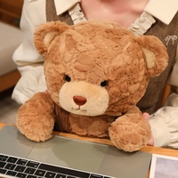 Adorable ours en peluche, peluche douce pour la décoration de la maison, ornement de canapé, cadeau d'anniversaire pour enfants, vente en gros, personnalisable