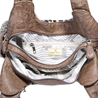 Femmes nouvelle mode transfrontalière épaule aisselle sac de messager imprimé léopard sac à main fermeture éclair étanche dames Style en gros