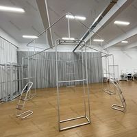 Stand d'exposition en aluminium 20x20 pieds, installation facile sans outils, tissu tendu personnalisé, stand de salon professionnel avec affichage suspendu