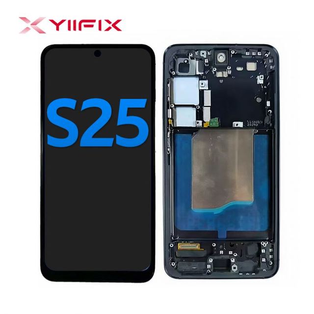 Pantalla Con Marco Replacement Screen Amoled for Samsung Galaxy S25 Incell Mobile Phone LCD Display Accessories Digitizer
