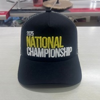 Casquette de baseball en maille unisexe OEM, modèle A-frame 5 panneaux, pour le golf, le sport, les mariages, nouveau modèle, personnalisable avec logo et lettres brodées en 3D, noire, style trucker