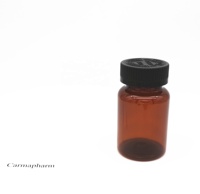 Flacon de 120ml pour capsules noires, contenants bruns, cirés, 120cc,
