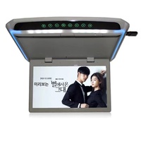 Monitor de Techo para Auto de 15.6 Pulgadas, HD 1080P, Plegable, Reproductor MP5 con Luz Ambiental LED, Universal para Autobús y RV