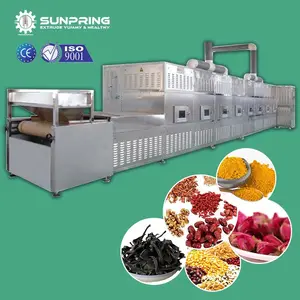 SUNPRING Bread Crumbs Drying Machine microwaved drying tunnel microwave dryer 40kw