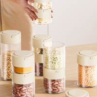 Bocaux de conservation hermétiques en PET pour céréales, légumineuses, flocons d'avoine, salades et autres aliments – Contenants en verre
