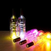 Interrupteur UV personnalisé Mini Promo Étanche Personnalisé Batterie Flash Night Glow Cup LED Bouteille Coaster autocollant