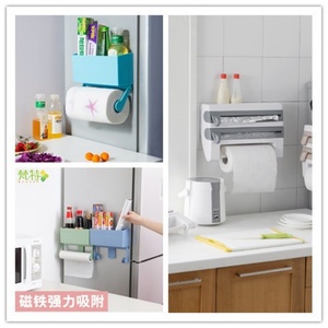 Wholesale Good Quality <b>Kitchen</b> Storage Holder for Cling Film with Cutting <b>Kitchen</b> <b>Paper</b> Roll Holder - Product Image 6