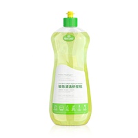 Bouteille à presser PET de 500ml emballage de bouteille de liquide vaisselle de couleur personnalisée récipient en plastique transparent pour savon, détergent
