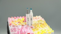 IERS – Lot de marqueurs artistiques double-tête, personnalisables avec logo, 300 couleurs, double face, écologiques, non effaçables, certifiés EN71