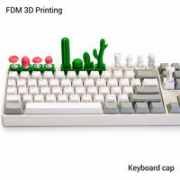 FDM 3D Printed Keycaps Custom Logo PLA Resin Mechanical Keyboard Keycap Creative DIY 3D Printing Service