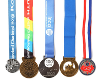 Vente en gros médaille de nickel design personnalisé votre LOGO sport médaille en métal 3D en alliage de zinc