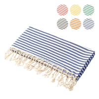 Serviettes de plage turques Fouta Hammam Peshtemal ultra douces, 39,4'' x 71'', en stock