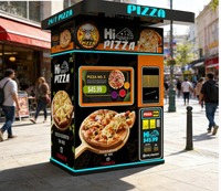 Distributeur automatique de pizzas chaudes entièrement automatique, équipement commercial de fabrication de pizzas en libre-service