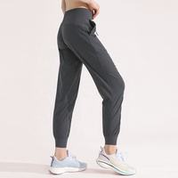 Pantalon de jogging taille haute ajusté avec cordon de serrage, respirant, extensible dans quatre directions, séchage rapide, pour la course, l'entraînement, le fitness, décontracté et ample, pour le yoga