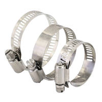 Stainless Steel Worm Drive Hose Clamp Adjustable Hose Clips Plumbing Automotive Fastening Custom Sizes OEM ISO9001 Certified