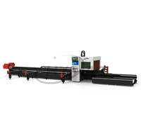 Machine de découpe laser à fibre CNC à 2 chucks pour tubes, avec fonction de biseautage sur axe