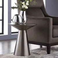 FanRui lumière italienne luxe en acier inoxydable bord conique italien simple salon table basse table d'angle