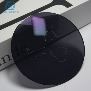 Forma libera RX 1.56 ottica progressiva foto grigio obiettivo SHMC UV420 taglio blu rivestimento Criza nessuno colore Base <span class=keywords><strong>lenti</strong></span> grigio fotocromatiche - Product Image 1