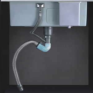 <span class=keywords><strong>Fregadero</strong></span> de Cocina de Acero Inoxidable de Un Seno, Lavabo Rectangular para Verduras de Instalación sobre Encimera - Product Image 5