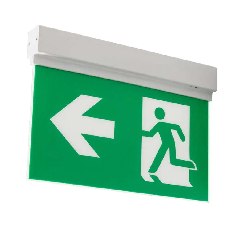 Emergency 5 Installation Ways Battery Backup Rechargeable LED Emergency Exit Sign