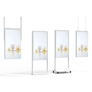 43" 49" 55" 65" 700+2500 Cd/m2 Portable Signage Digital Advertising Player Standing Kiosk 1920*1080 Lcd Semi Outdoor <b>Display</b> - Product Image 2
