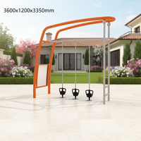 Equipo de Fitness para Exteriores de Acero Jiewei de Alta Calidad, 3600x1200x3350mm, 1 Año de Garantía, Entrenamiento Físico Juvenil